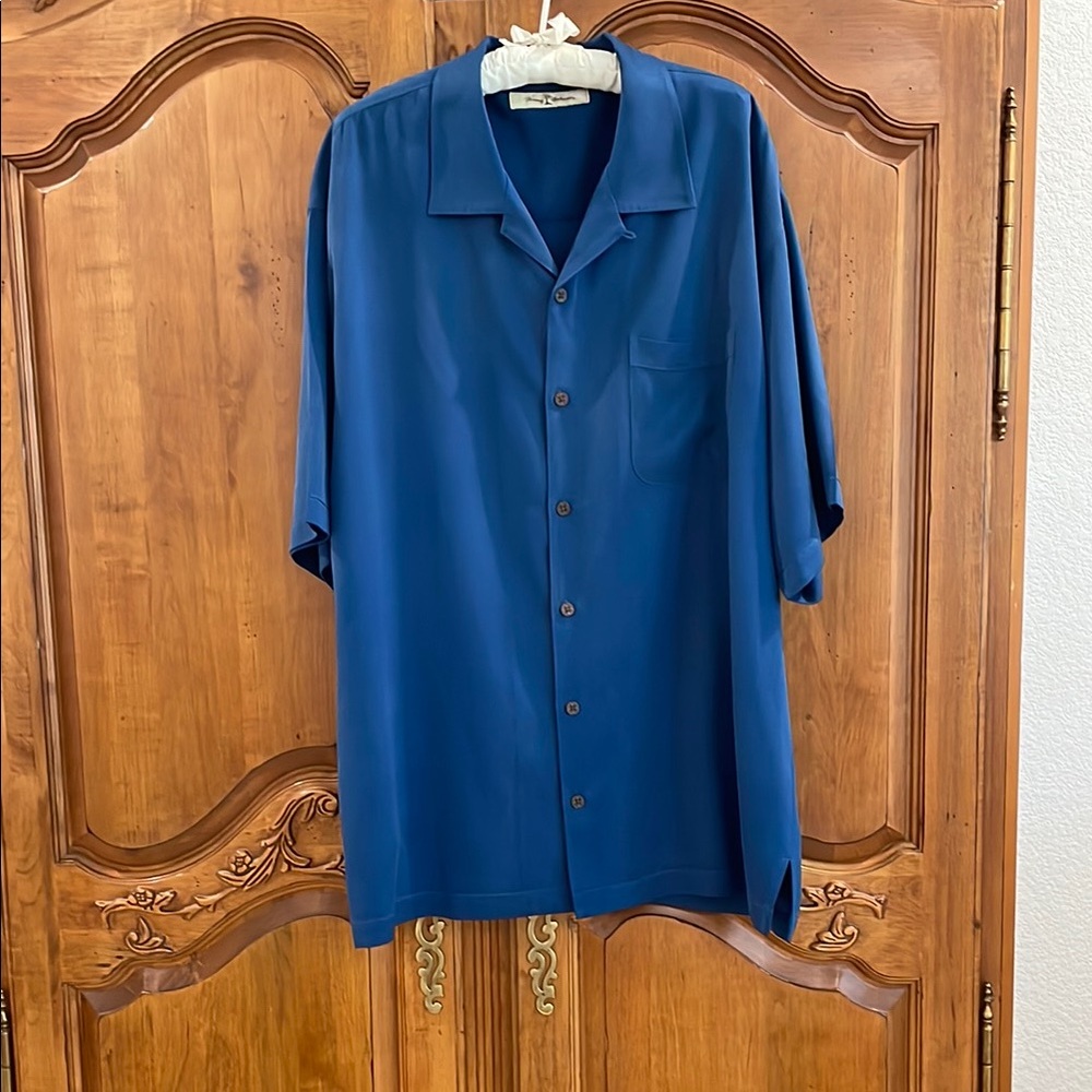 Tommy Bahama Deep Blue Silk Shirt